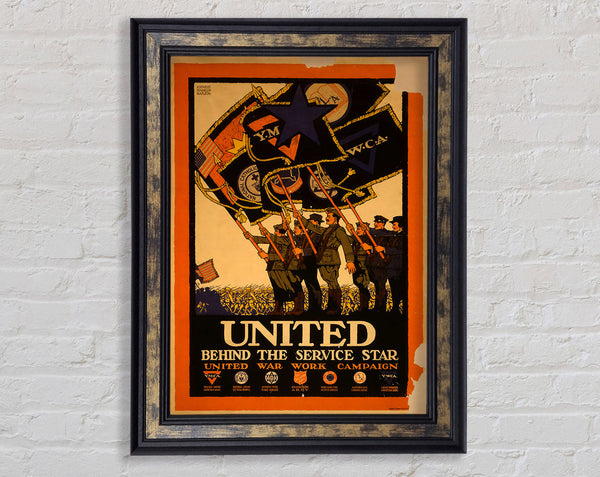 United Framed Print