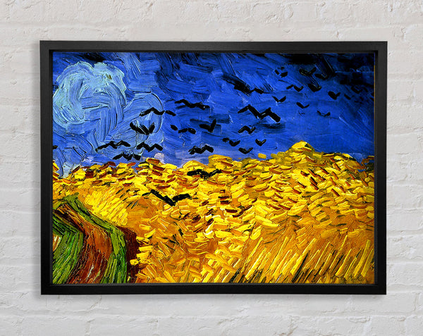 Van Gogh Wheat Field With Crows 02 Framed Print