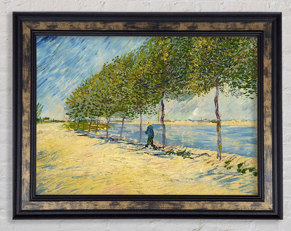 Van Gogh Along The Seine Framed Print