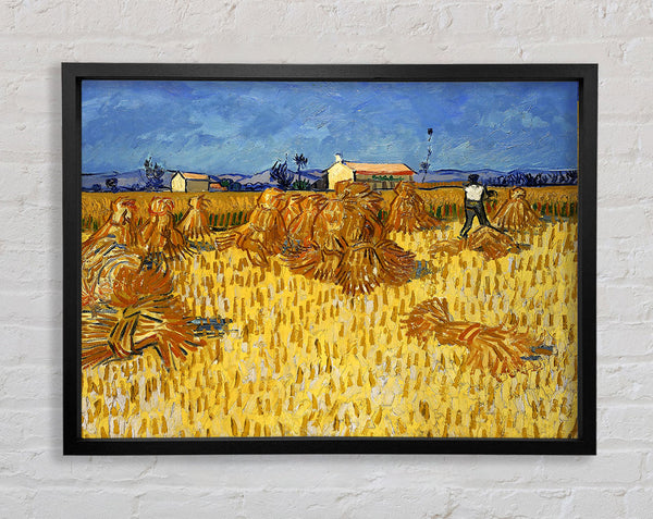 Van Gogh Corn Harvest In Provence Framed Print