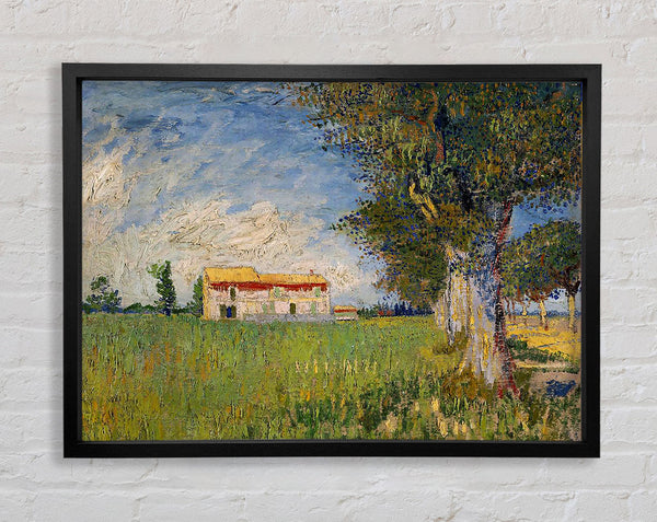 Van Gogh Bauernhaus in einem Weizenfeld