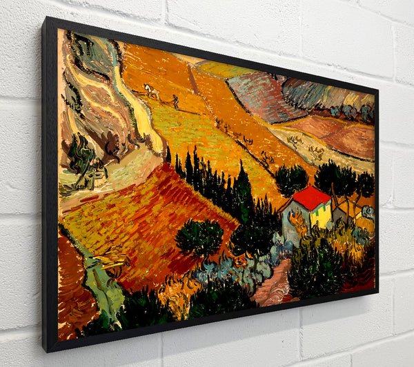 Van Gogh Landscape With House And Ploughman