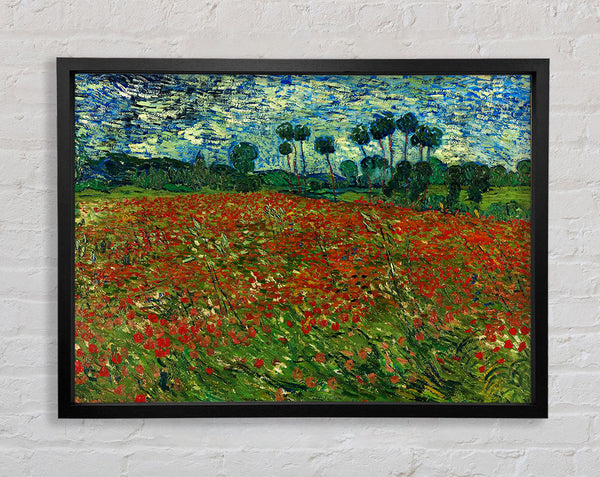 Van Gogh Poppy Field Framed Print