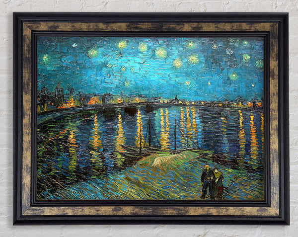 Van Gogh Starry Night Over The Rhone Framed Print