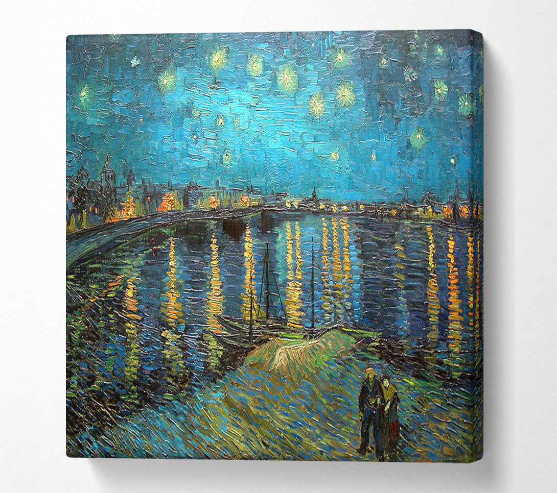  A Canvas Print of Van Gogh Starry Night Over The Rhone Canvas Print