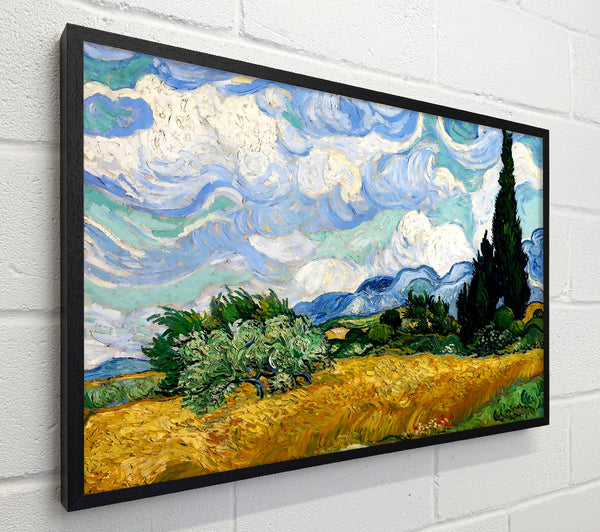 Van Gogh Wheat Field With Cypresses