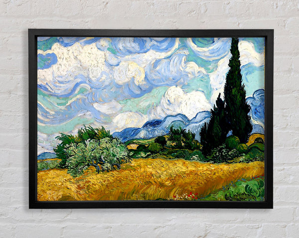 Van Gogh Wheat Field With Cypresses