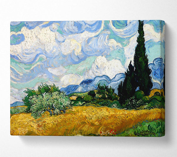 Van Gogh Wheat Field With Cypresses