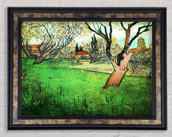 Vincent Van Gogh View Of Arles With Flowering Tree Framed Print