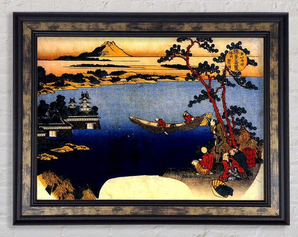 Hokusai View Of Lake Suwa Framed Print