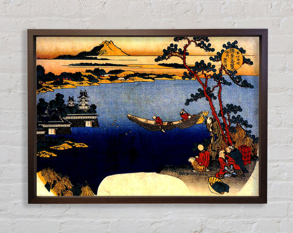 Hokusai-Ansicht des Suwa-Sees