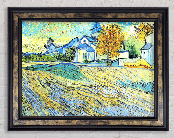 Vincent Van Gogh View Of The Church Of Saint-Paul-De-Mausole Framed Print