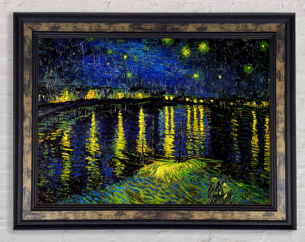 Vincent Van Gogh Starry Night Over Rhone 4 Framed Print