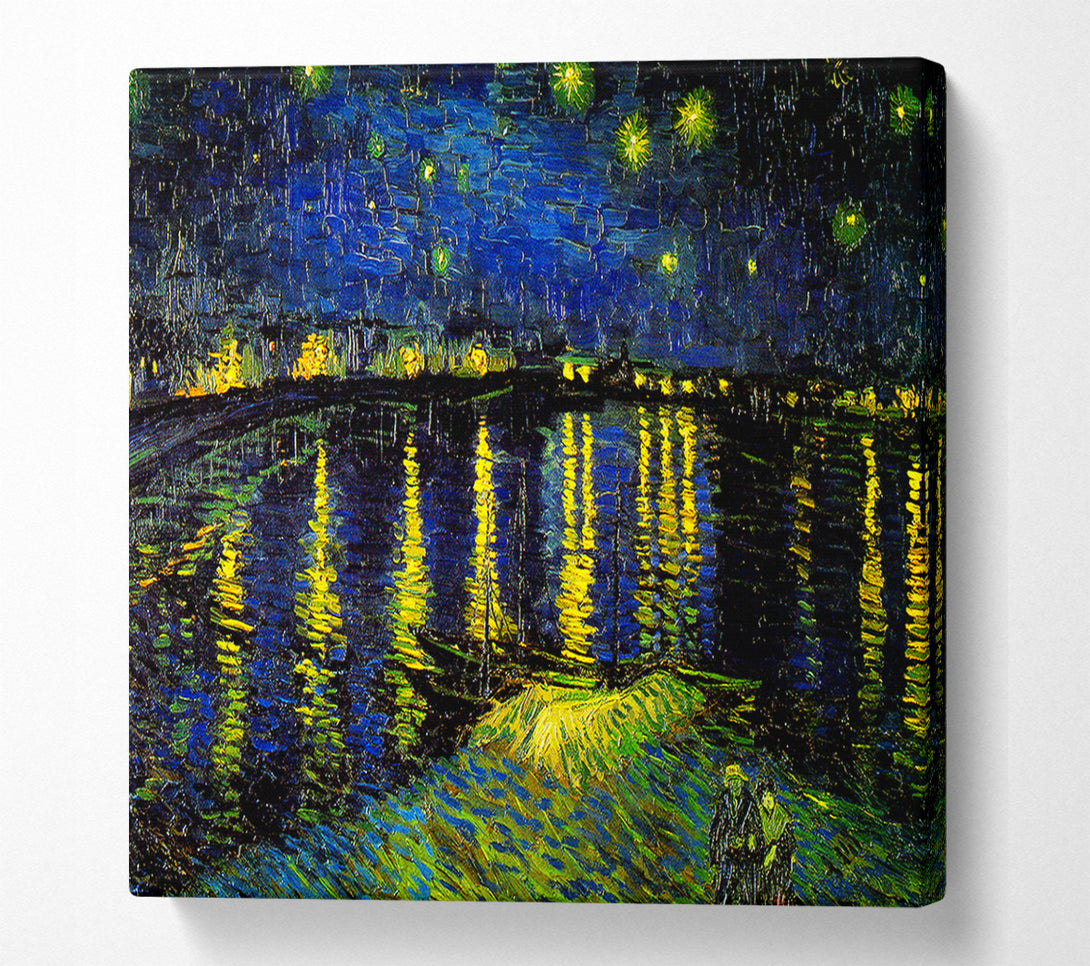  A Canvas Print of Vincent Van Gogh Starry Night Over Rhone 4 Canvas Wall Art