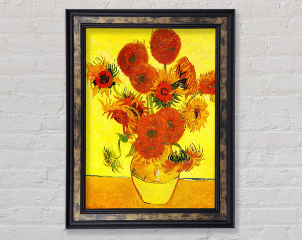 Vincent Van Gogh Sunflowers Framed Print