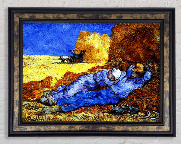Vincent Van Gogh Time Of Work Framed Print