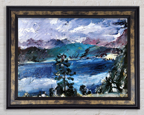 Lovis Corinth Walchensee With Larch Framed Print