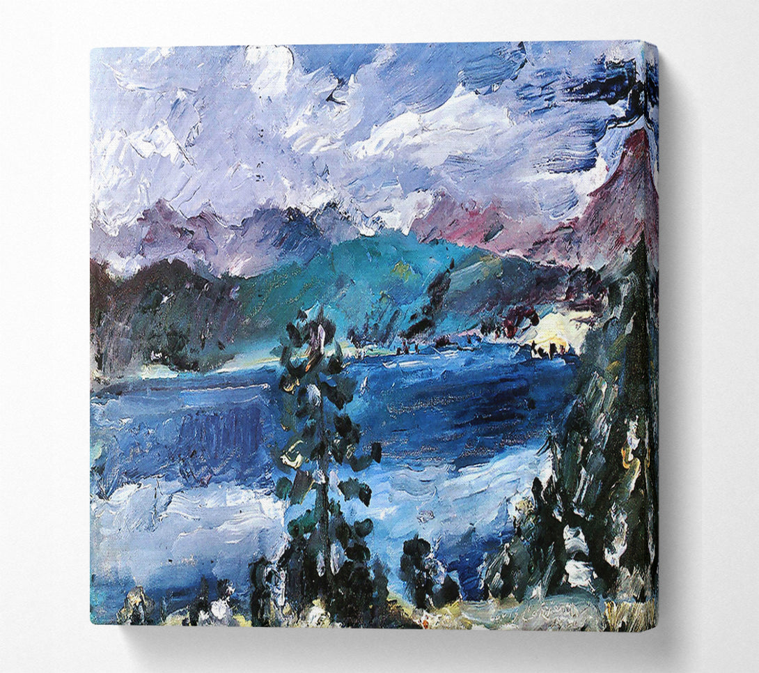  A Canvas Print of Lovis Corinth Walchensee With Larch Canvas Print