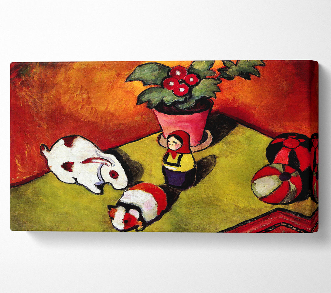  A Canvas Print of August Macke Walter Chen Toys Canvas Art