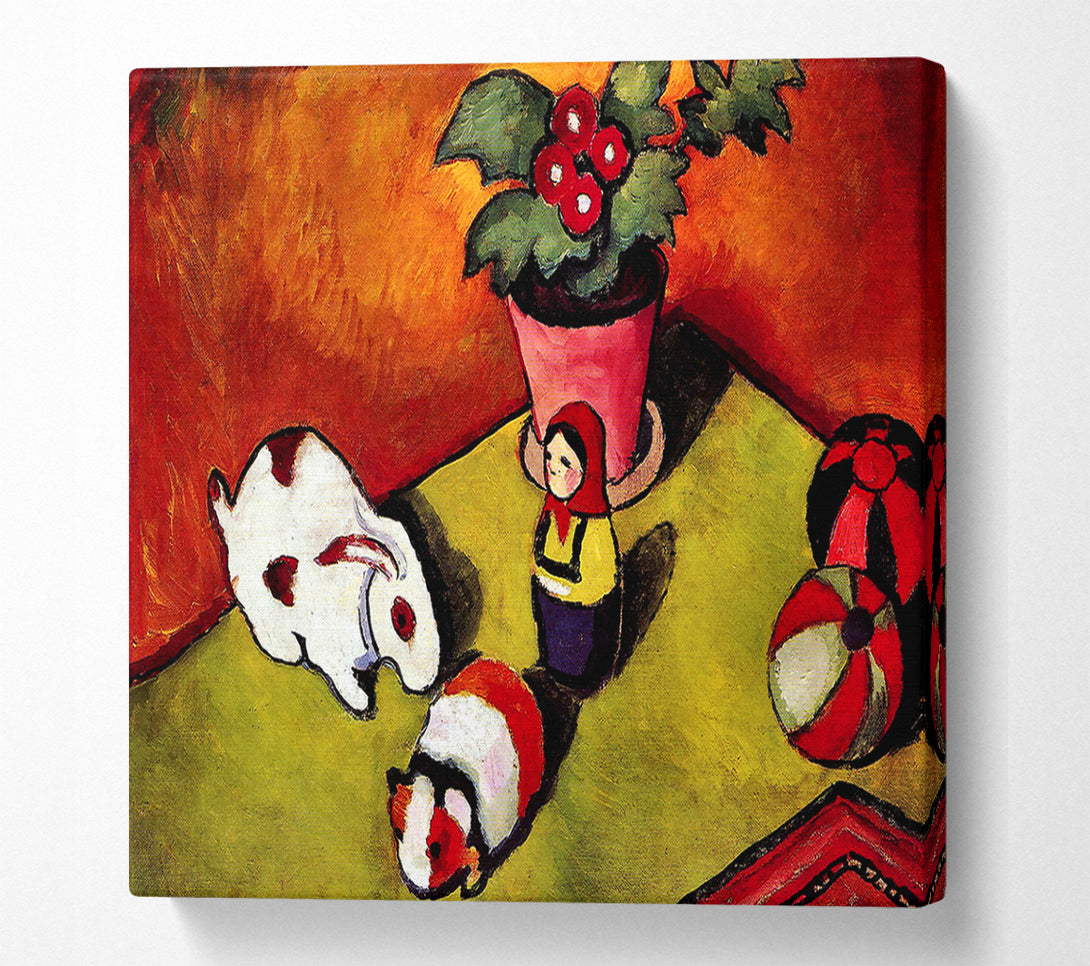  A Canvas Print of August Macke Walter Chen Toys Canvas Art