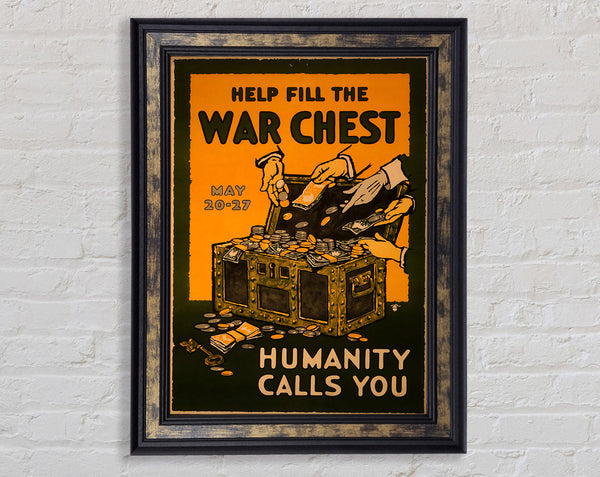 War Chest Framed Print