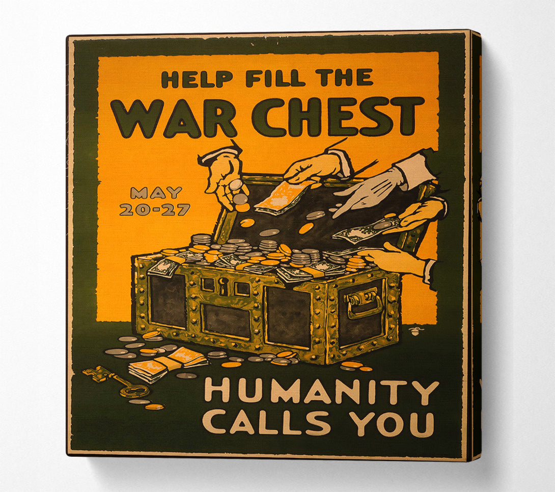  A Canvas Print of War Chest Canvas Print
