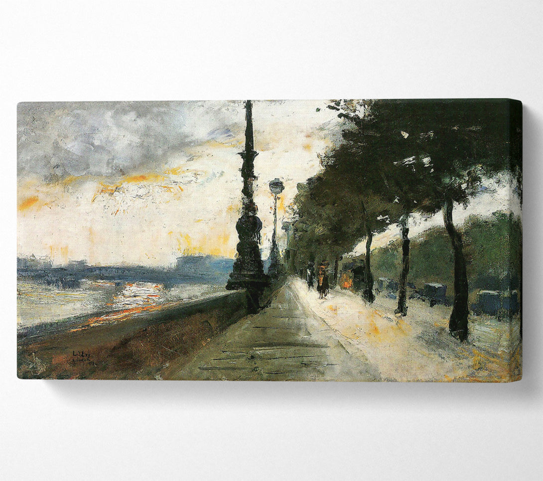  A Canvas Print of Waterloo Bridge In The Sun By Lesser Ury Canvas Art