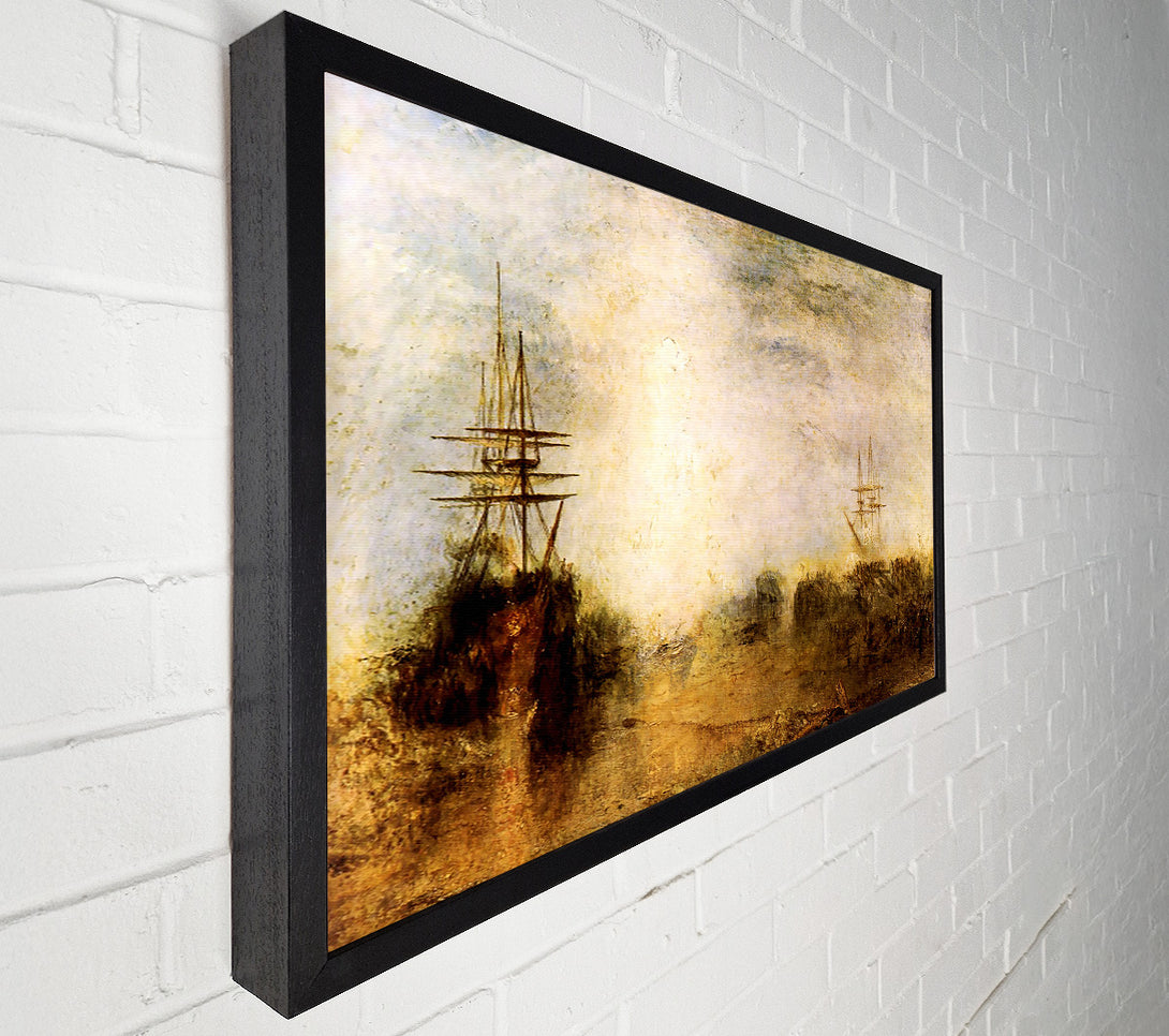 A Canvas Print of Joseph Mallord Turner Whalers Boiling Blubber Canvas Art