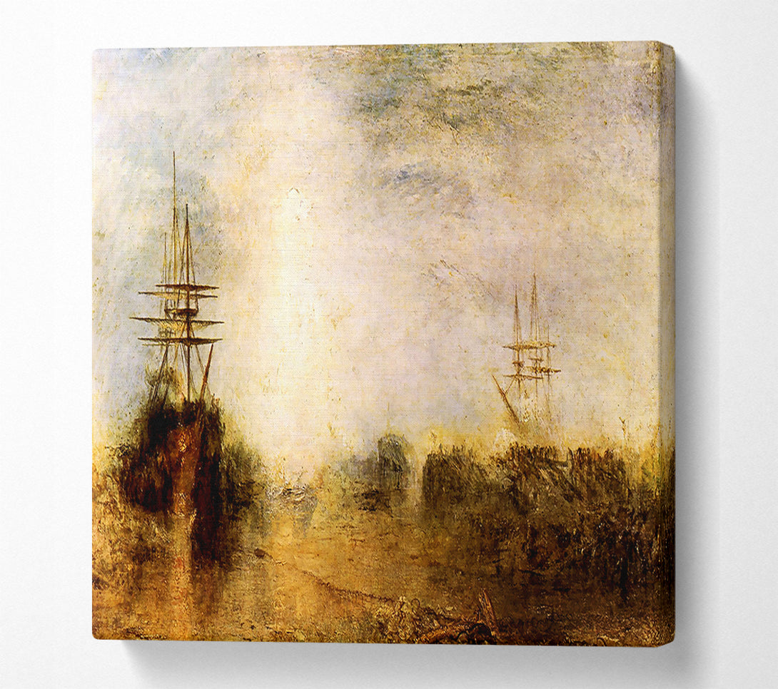  A Canvas Print of Joseph Mallord Turner Whalers Boiling Blubber Canvas Art