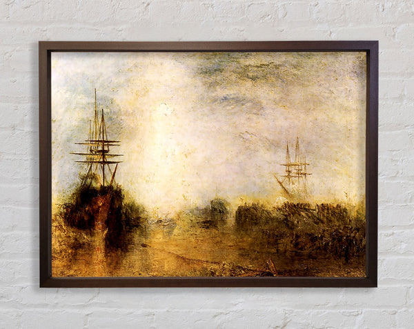 Joseph Mallord Turner Whalers Boiling Blubber Framed Print