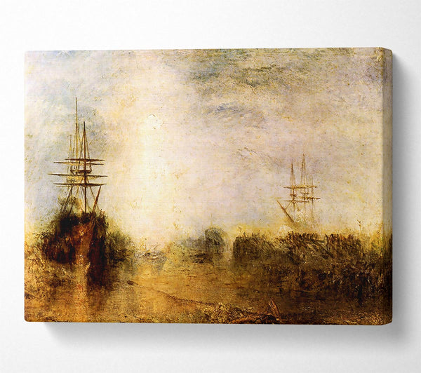  A Canvas Print of Joseph Mallord Turner Whalers Boiling Blubber Canvas Art