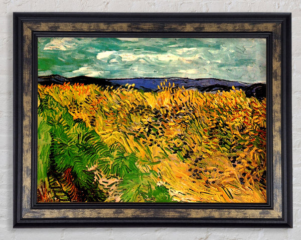 Van Gogh Wheat Field With Cornflowers Framed Print