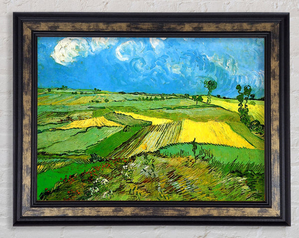 Van Gogh Wheat Fields At Auvers Under Clouded Sky Framed Print