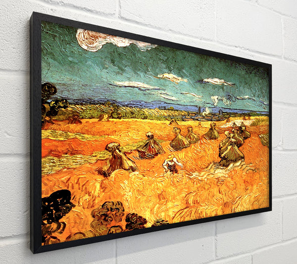 Van Gogh Wheat Stacks With Reaper