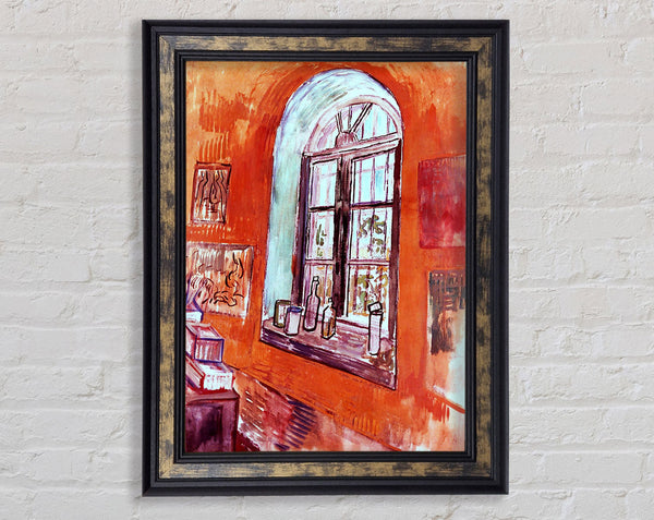 Van Gogh Window Of Vincents Studio At The Asylum Framed Print
