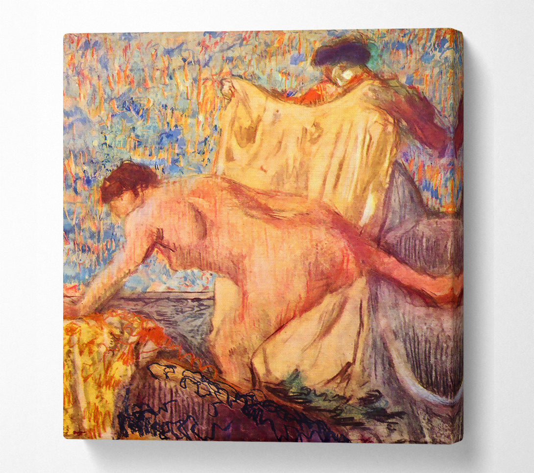  A Canvas Print of Degas Withdrawing From The Bathtub Canvas Wall Art