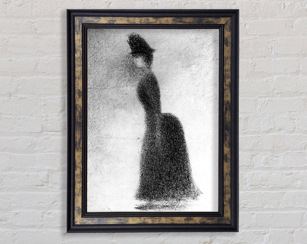 Seurat Woman Framed Print