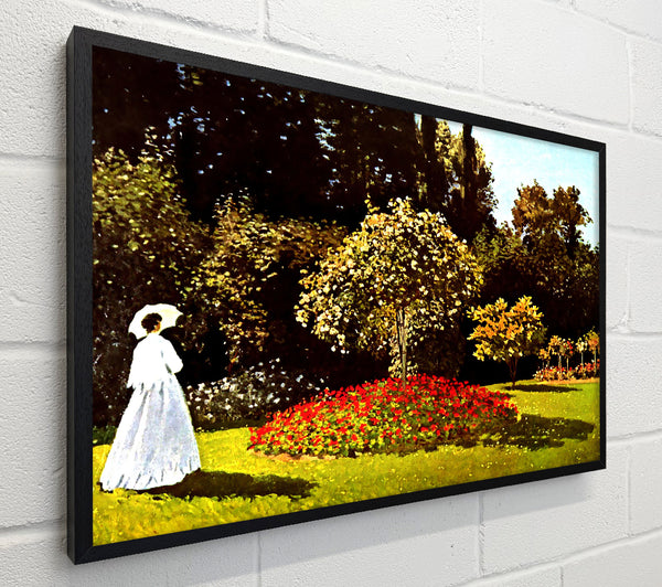 Monet Woman In The Park With Poppies