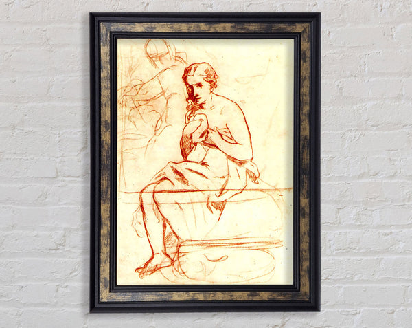 Manet Women At The Toilet Framed Print