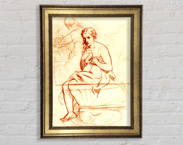 Manet Women At The Toilet Framed Print