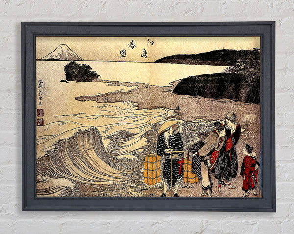 Hokusai: Frauen am Strand von Enoshima