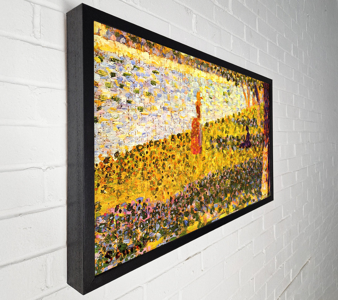  A Canvas Print of Seurat Women On The Shore Canvas Print