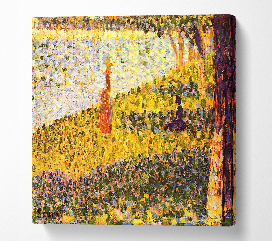  A Canvas Print of Seurat Women On The Shore Canvas Print