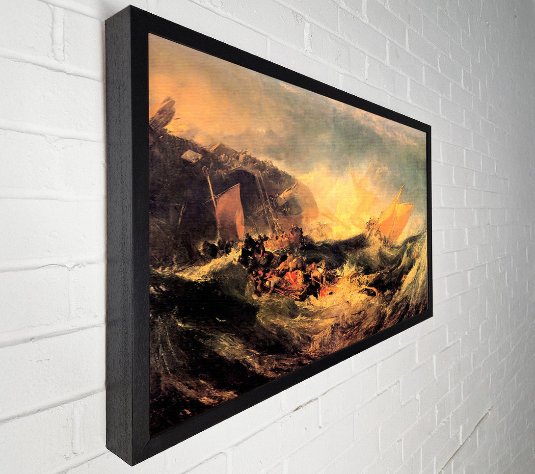  A Canvas Print of Joseph Mallord Turner Wreck Of A Transport Ship Canvas Art