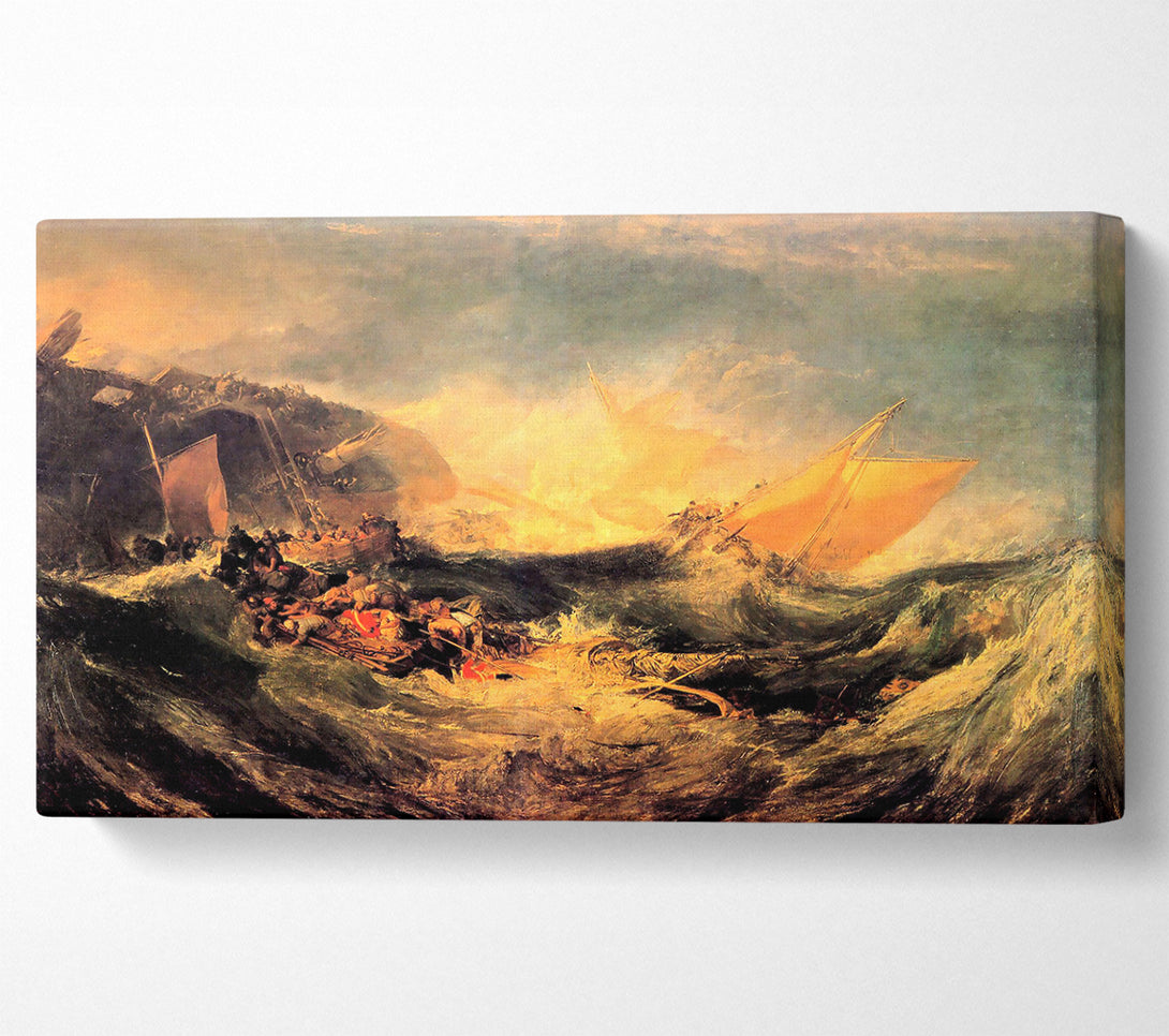  A Canvas Print of Joseph Mallord Turner Wreck Of A Transport Ship Canvas Art