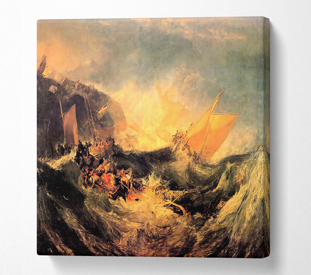  A Canvas Print of Joseph Mallord Turner Wreck Of A Transport Ship Canvas Art
