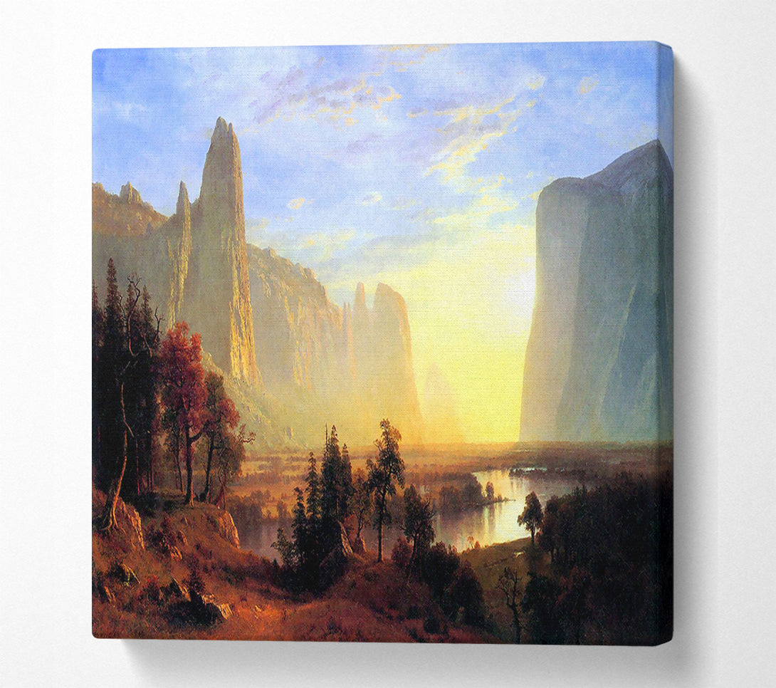  A Canvas Print of Yosemite Valley By Bierstadt Canvas Art