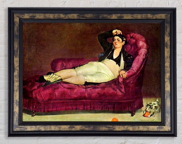 Manet Young Woman In Spanish Dress Framed Print