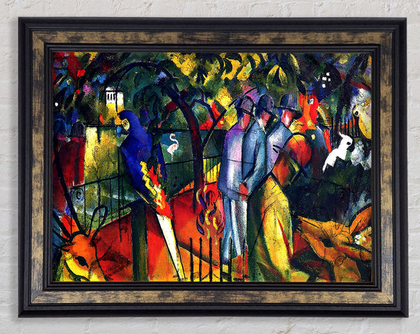 August Macke Zoological Gardens Framed Print