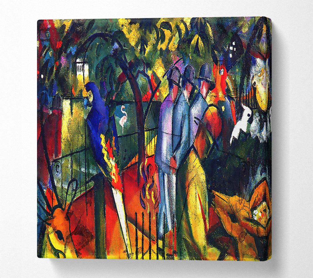  A Canvas Print of August Macke Zoological Gardens Canvas Art